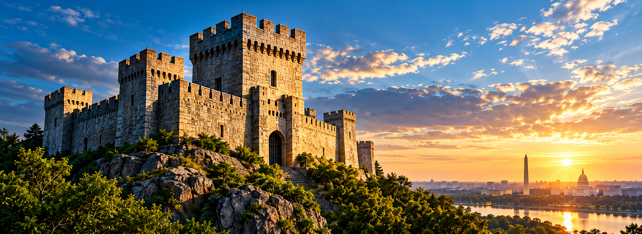 Fortress representing strength, protection and resilience
